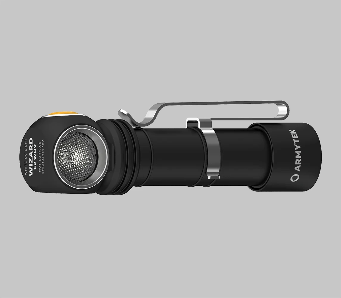 Armytek Wizard C2 WUV fejlámpa hideg fehér és UV fényű Armytek Wizard C2 WUV fejlámpa hideg fehér és UV fényű