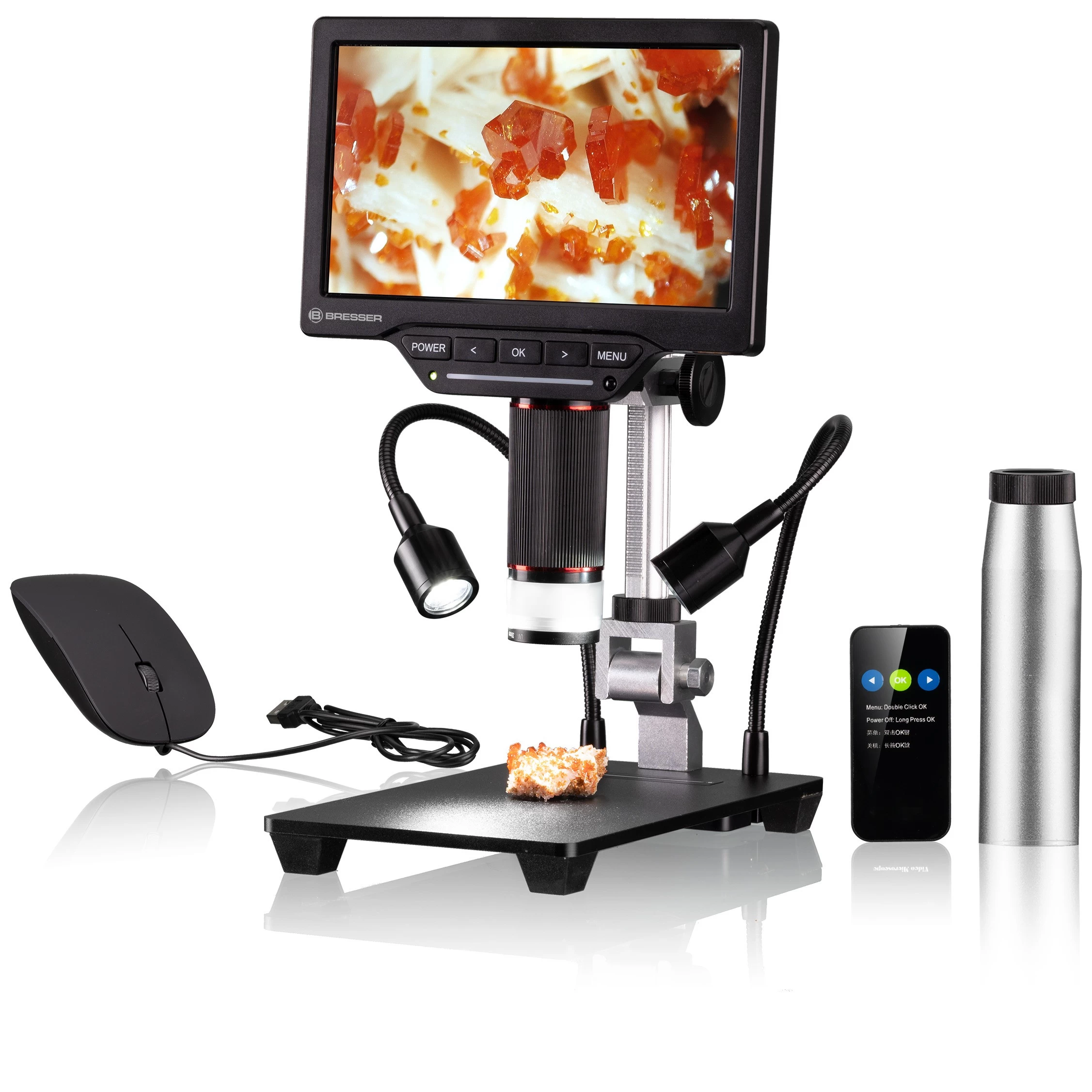Bresser WiFi 1080P digitális LCD mikroszkóp Bresser WiFi 1080P digitális LCD mikroszkóp
