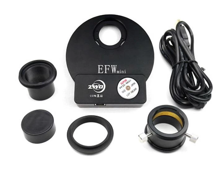 ZWO EFW Mini motorizált szűrőváltó 5×1.25" vagy 5×31 mm szűrőhöz ZWO EFW Mini motorizált szűrőváltó 5×1.25" vagy 5×31 mm szűrőhöz