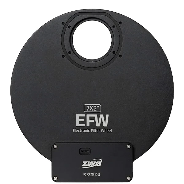 ZWO EFW motorizált szűrőváltó 7×2" szűrőhöz (USB-C) ZWO EFW motorizált szűrőváltó 7×2" szűrőhöz (USB-C)